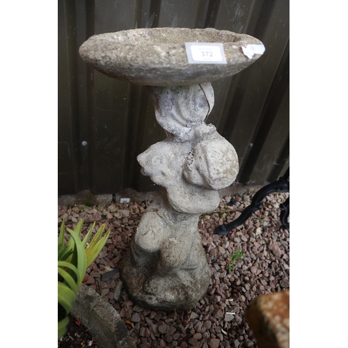 372 - Stone birdbath A/F