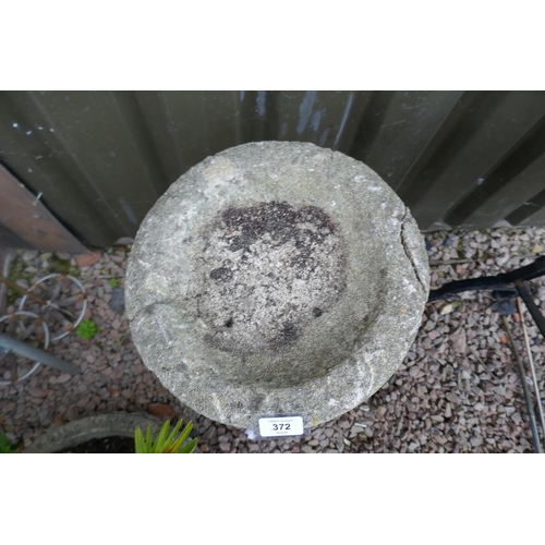 372 - Stone birdbath A/F