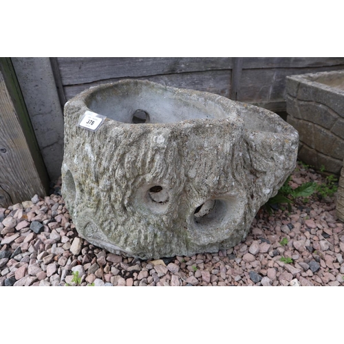 378 - Double stone planter 