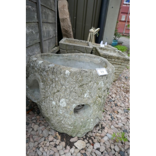 378 - Double stone planter 