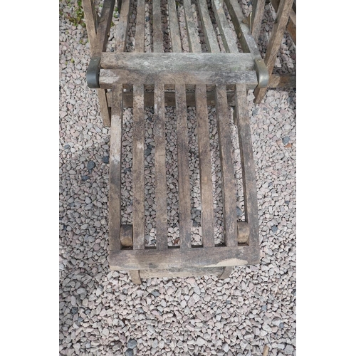 381 - Pair of teak steamer chairs