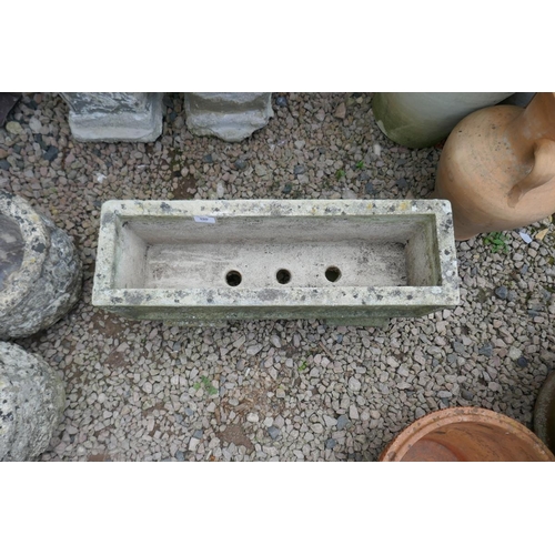 390 - Stone trough planter