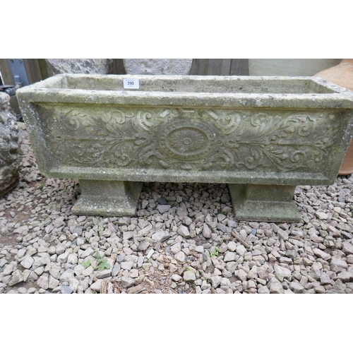 390 - Stone trough planter