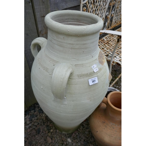 391 - Collection of terracotta ewers - Approx height of tallest: 80cm