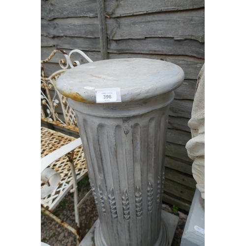 396 - Corinthian column pedestal - Approx height: 90cm