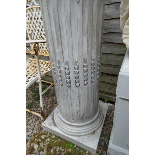 396 - Corinthian column pedestal - Approx height: 90cm