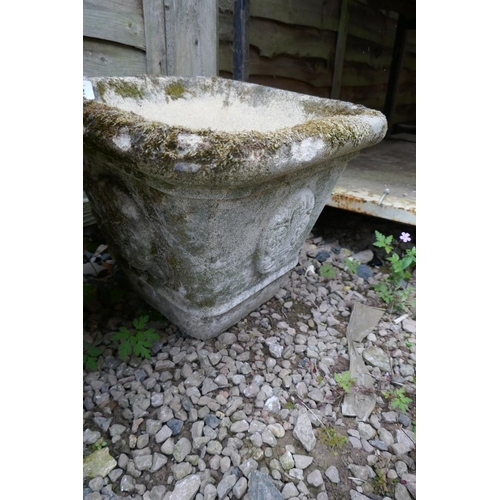 402 - Square stone planter