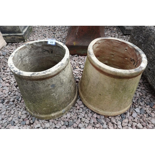 412 - Pair of chimney pots 