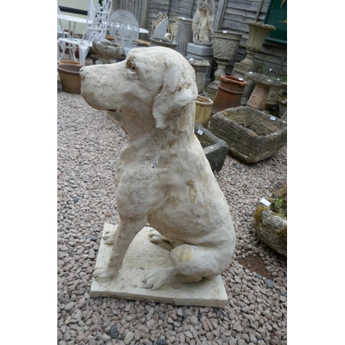 413 - Large stone dog - Approx height: 80cm