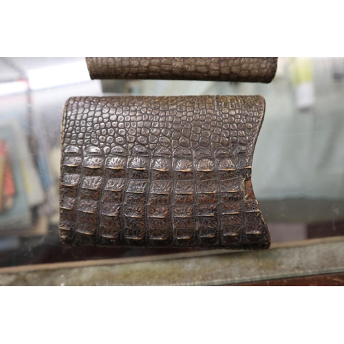 53 - Crocodile skin cigar pouch