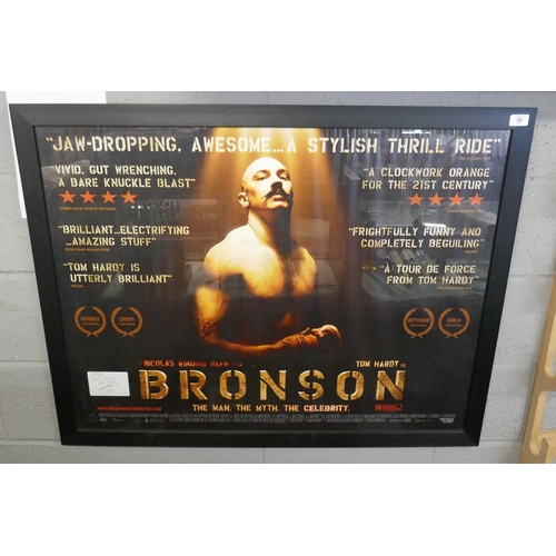 58 - Framed Bronson film poster signed by Charles Bronson