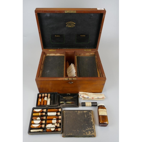 66 - Victorian medical box and contents