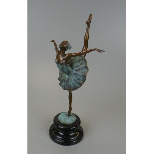 68 - Bronze ballerina figure - Height 33cm