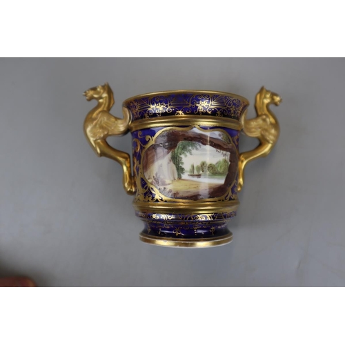 73 - Spode cabinet cup & stand Circa 1810 - A/F