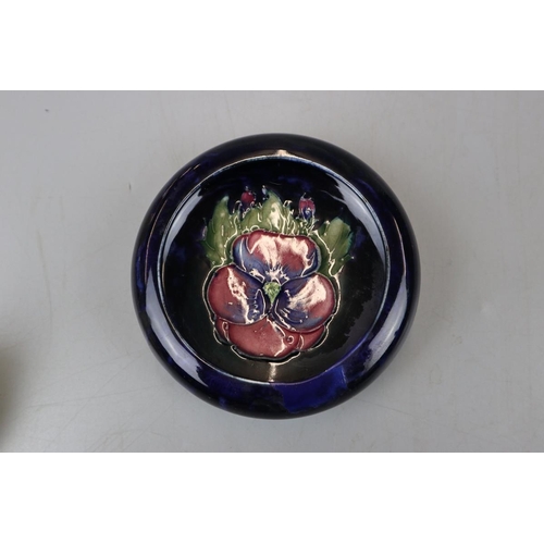 74 - Royal Crown Derby gold stamped paperweight together with a Moorcroft pin dish A/F