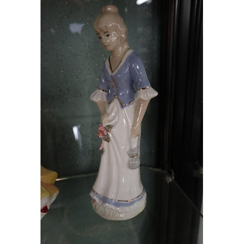 77 - 5 figurines to include Royal Doulton, Coalport etc