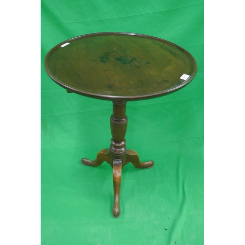 117 - Antique mahogany tilt top tripod table