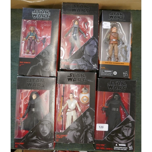 120 - 6 boxed Star-Wars figures