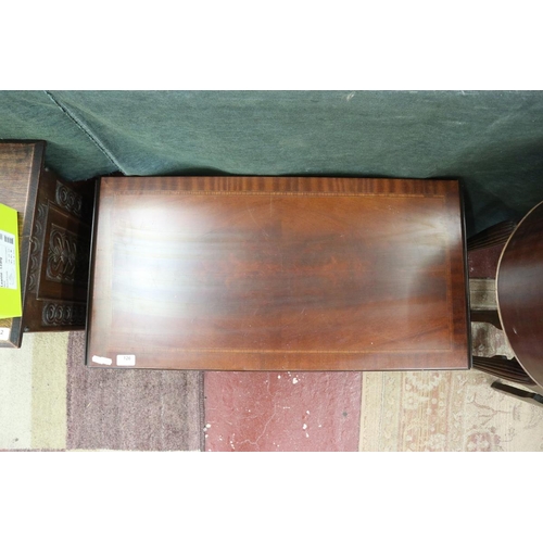 126 - Mahogany drop end side table