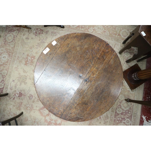 135 - Antique oak wine table