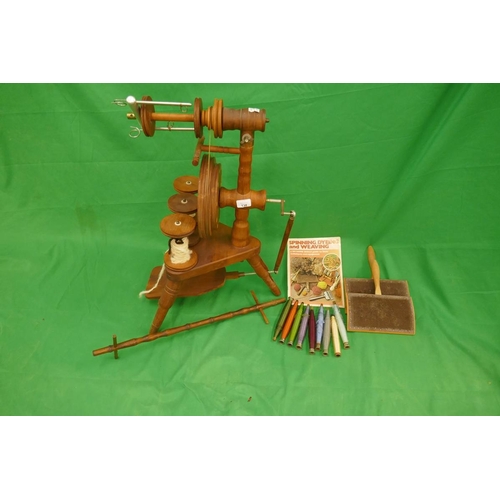 138 - Spinning wheel with accessories