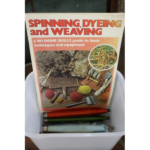 138 - Spinning wheel with accessories