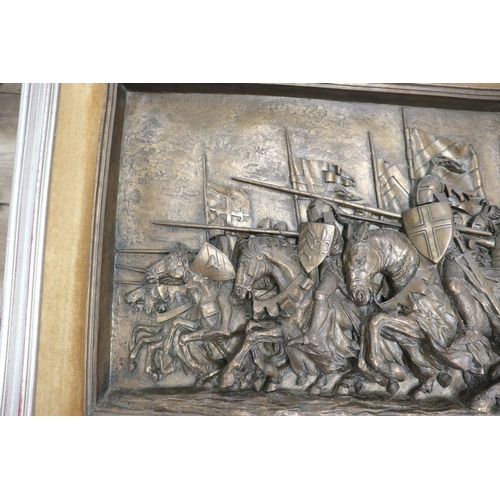 148 - Bronzed relief plaque