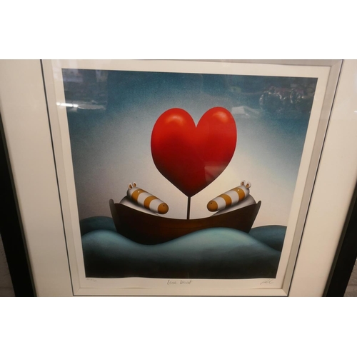 154 - Love Boat by Peter Smith - Artist proof 23/29 - Approx image size: 40cm x 40cm