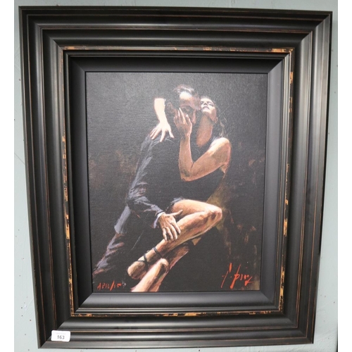 163 - Fabian Perez Artist proof 13/15 -Study for Tango - Approx image size: 35cm x 45cm