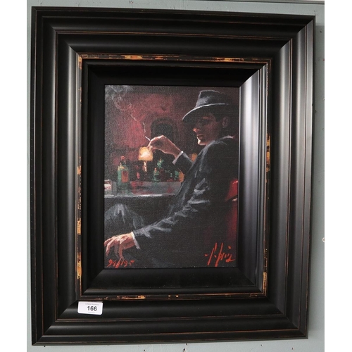 166 - Fabian Perez Ltd edition print 94/195 - Whiskey at Las Brujas VII - Approx image size: 22cm x 29cm