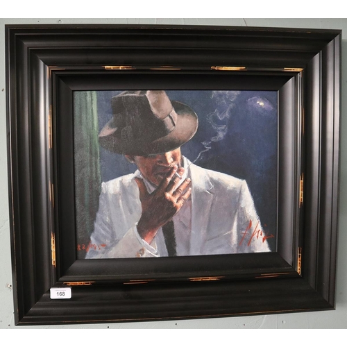 168 - Fabian Perez Ltd edition print 88/195 - Man in white suit II - Approx image size: 39cm x 31cm