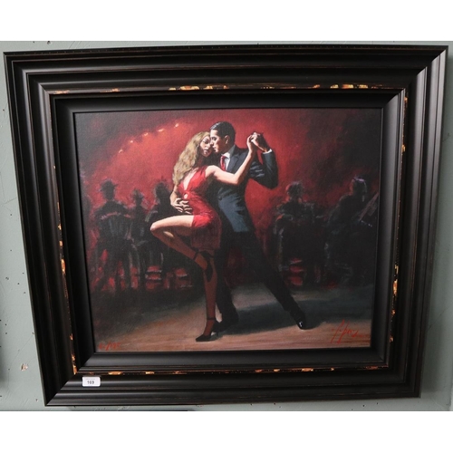 169 - Fabian Perez Ltd edition print 42 / 195 - Tango on the San Telmo - Approx image size: 59cm x 50cm