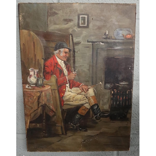 173 - Oil on canvas by John Corvin (Royal Shakespeare actor) - Approx image size: 40cm x 56cm