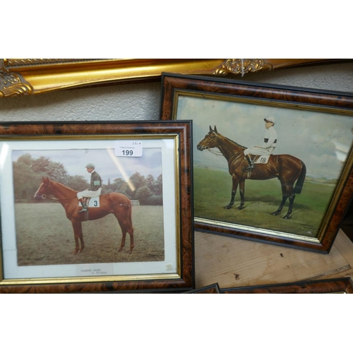 199 - Collection of horse racing and hunting prints