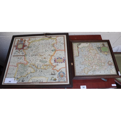 200 - 2 framed maps