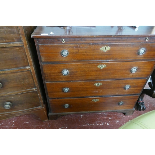 211 - Antique mahogany bachelor's chest - Approx size W: 89cm D: 49cm H: 87cm