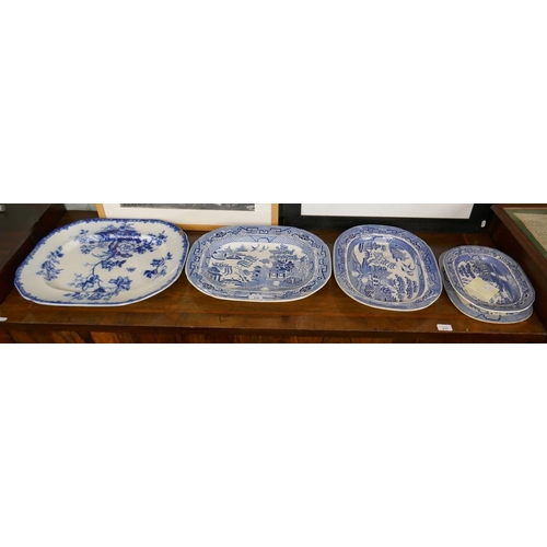 216 - Collection of blue and white china