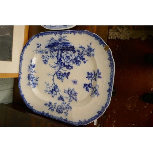 216 - Collection of blue and white china