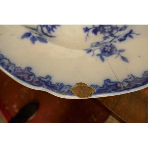 216 - Collection of blue and white china