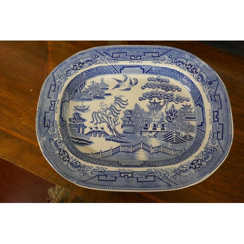 216 - Collection of blue and white china