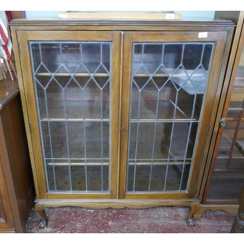 223 - Glazed display cabinet - Approx size W: 100cm D: 35cm H: 125cm