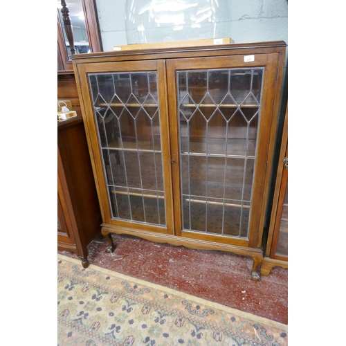 223 - Glazed display cabinet - Approx size W: 100cm D: 35cm H: 125cm