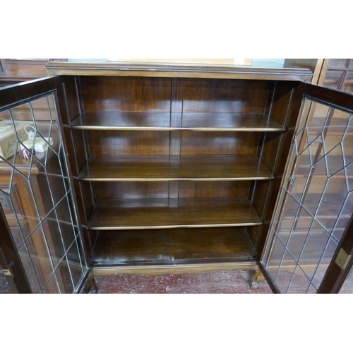 223 - Glazed display cabinet - Approx size W: 100cm D: 35cm H: 125cm