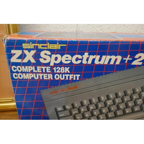 227 - ZX Spectrum + 2 complete 128K computer outfit with 9 games