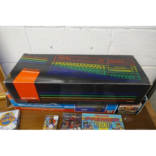 227 - ZX Spectrum + 2 complete 128K computer outfit with 9 games