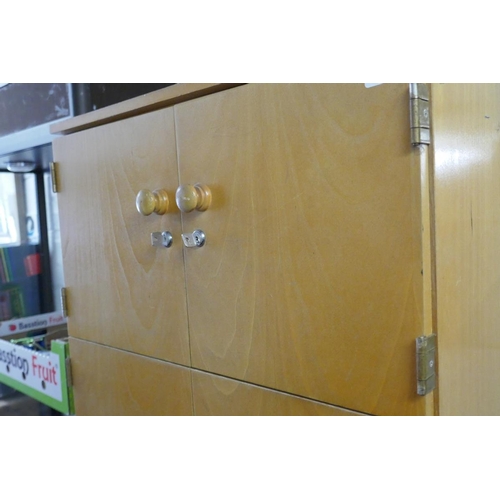 231 - Mid century school lockers - Approx size: W: 65cm D: 54cm H: 181cm