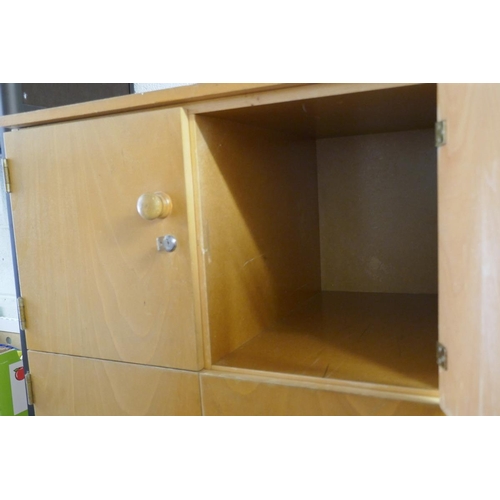 231 - Mid century school lockers - Approx size: W: 65cm D: 54cm H: 181cm