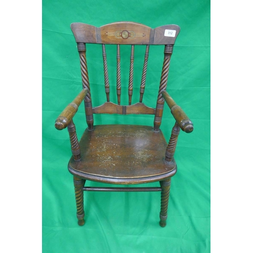 243 - Good quality Arts and Crafts child’s chair