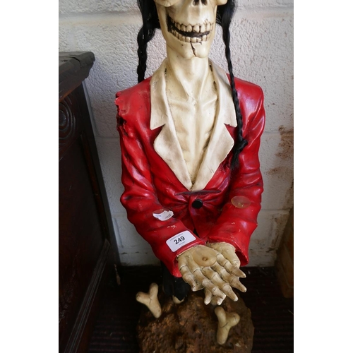 249 - Vintage skeleton figure - Approx height: 87cm