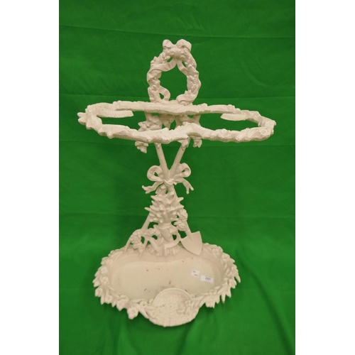 251 - Cast iron stick stand by Hen-Feathers